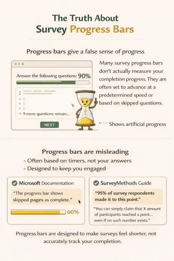 The truth about progress bar in online surveys